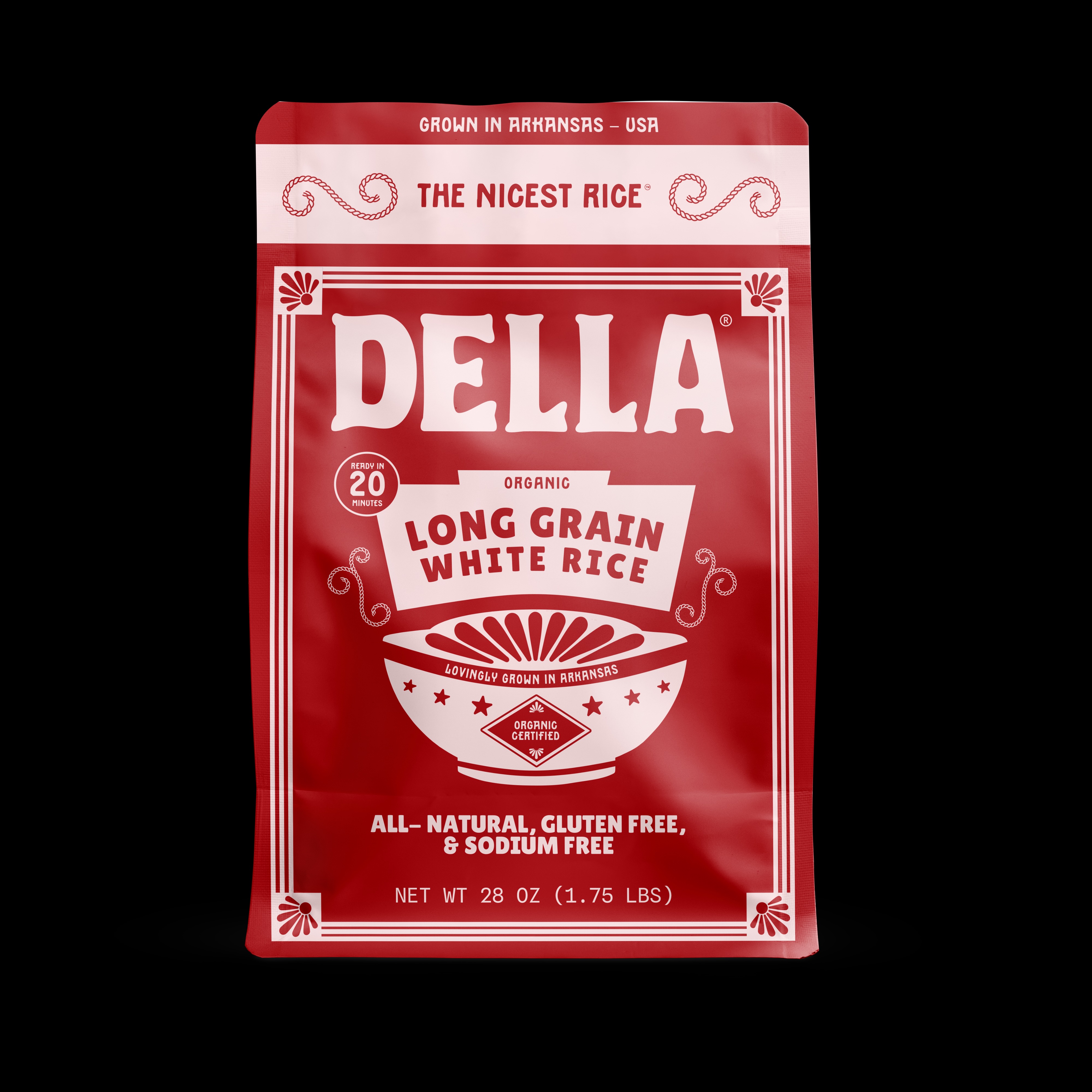 Della's Organic Long Grain White Rice is clean fluffy, and versatile with a mild flavor.