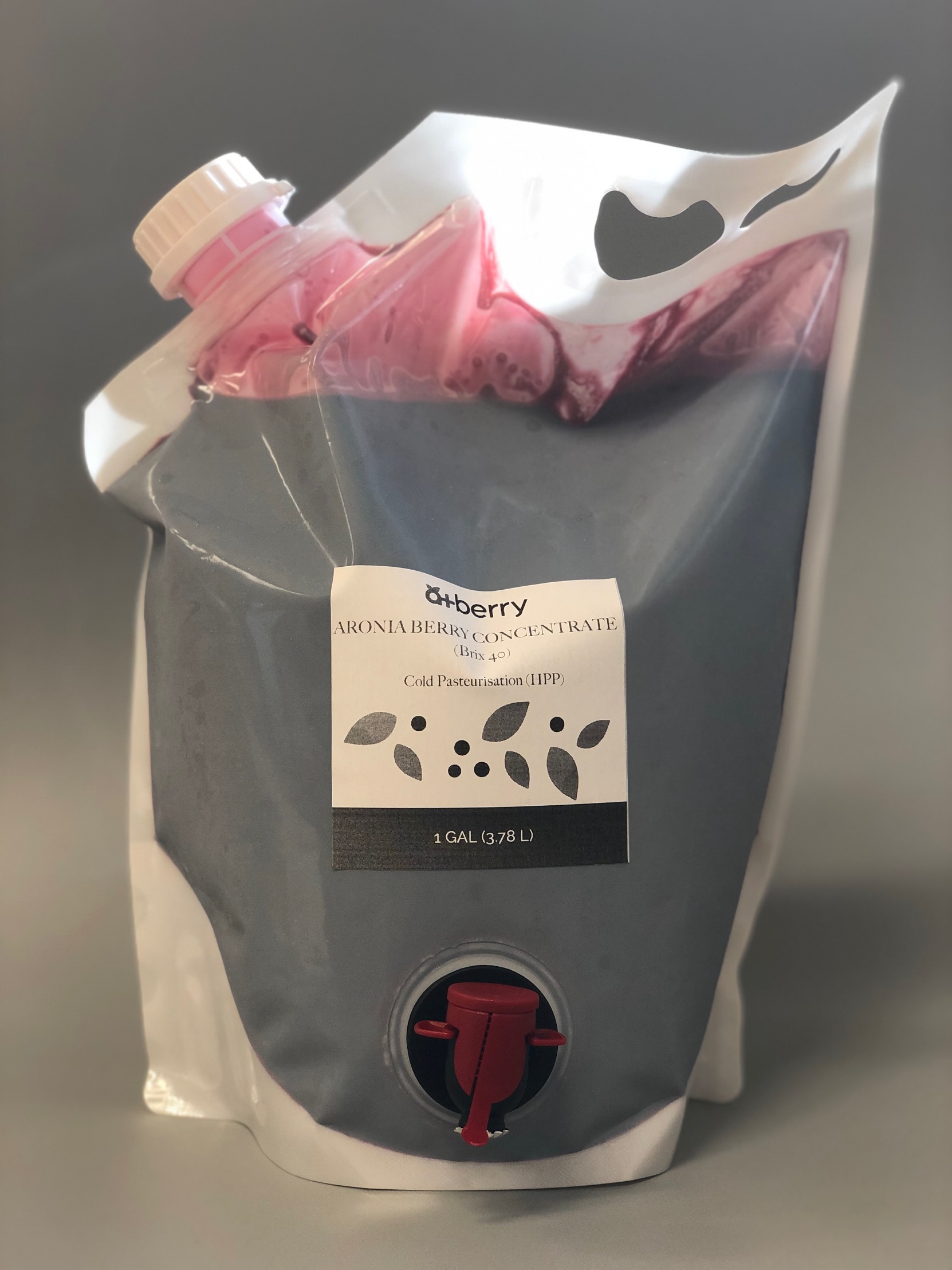 AroConcentrate - 2X aronia concentrate for clean-label beverages, sauces, and functional formulation